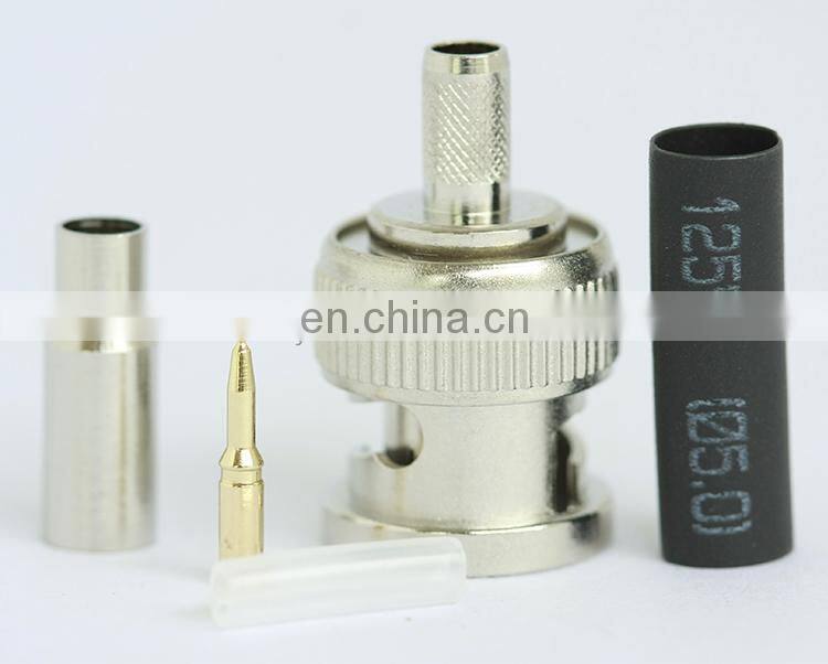 Fast Delivery Zinc alloy Male BNC Crimp Connector For RG6 RG59
