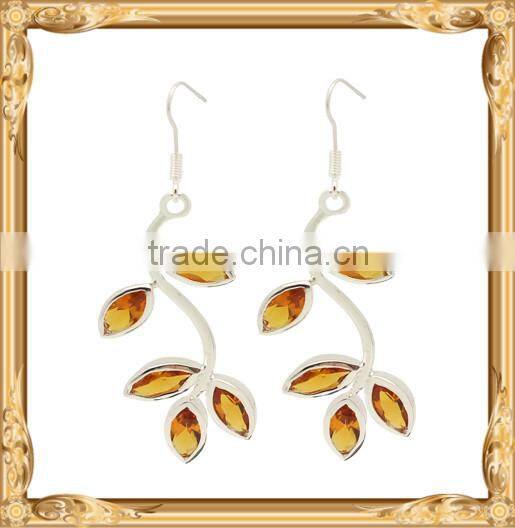 Newest design fashion earrings gold/geometric wooden earring