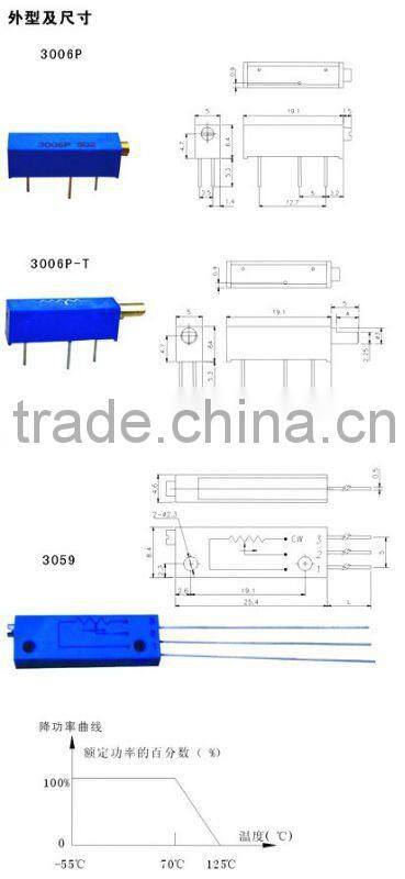 3059 ceramic potentiometer potentiometers electronic components
