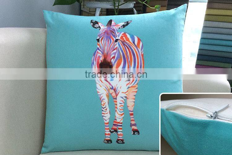 short hair fabric digital print pillow cushion