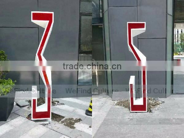 Large Lacquered Decorative Metal Brand Word Signs