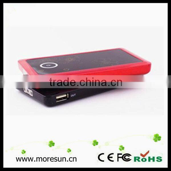 With Solar energy system fashionable mobile power bank with high quality/2000mA/3000mA
