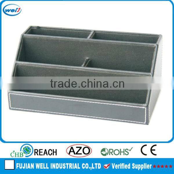 Office PU Leather Desktop File Organizer