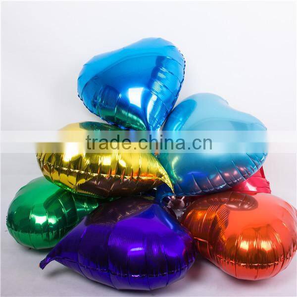 China balloon wholesaler EN71 approved 18'' round silver solid foil balloon