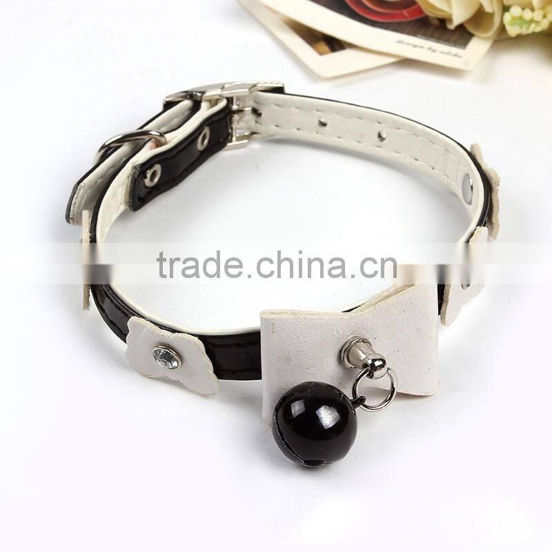 Pet products Pet collar bells dog collar Ribbon cat collar