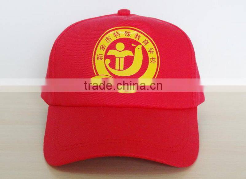 OEM 5 panel cotton print baseball cap for school kids