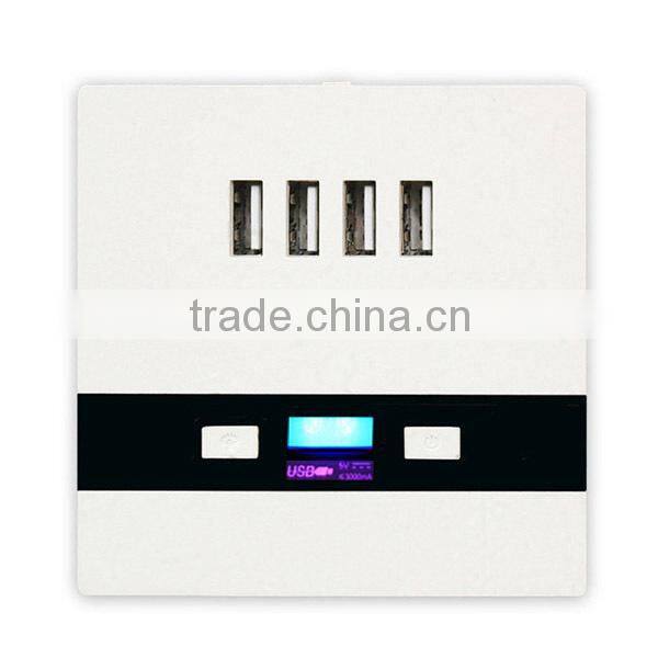 electrical receptacles wall switch and socket universal type 4 usb port hot sale can test sample