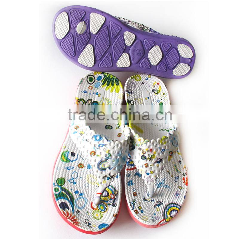 printting Women Fashion EVA flip flops