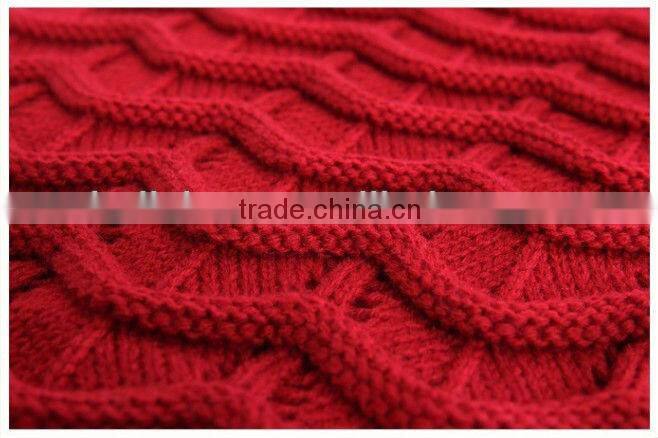 Winter Knitted Chevron Women Round Neck Loop Circle Scarf