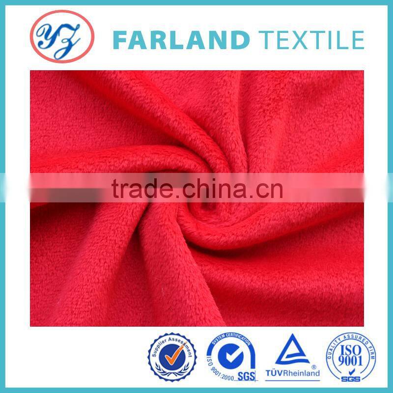 2015 popular super soft fabric velboa fleece fabric for kid clothes