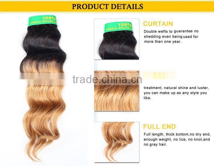 Natural brazilian hair extensions, full cuticles attached virgin brazilian hair bundles