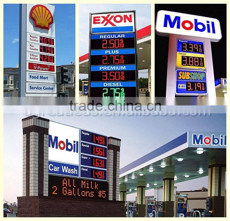 hight brightness 7 segment led display 1 digit for gas and oil station