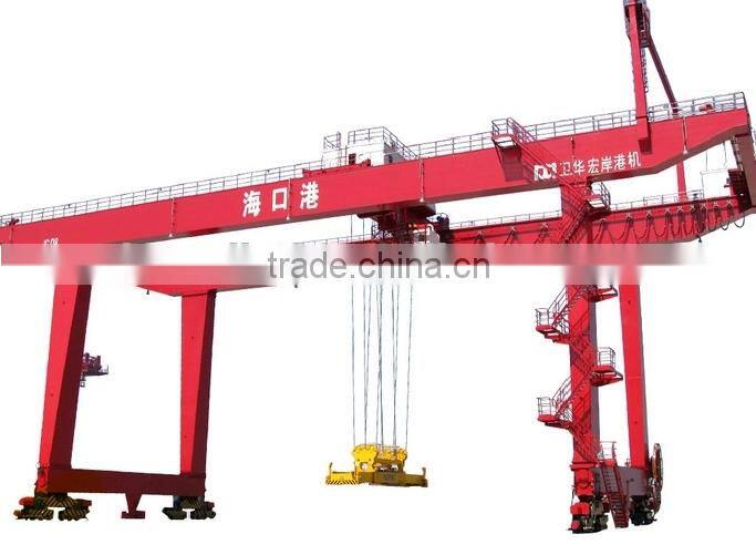 Weihua Rail Mounted Gantry Crane 100 Ton For Lifting Materials