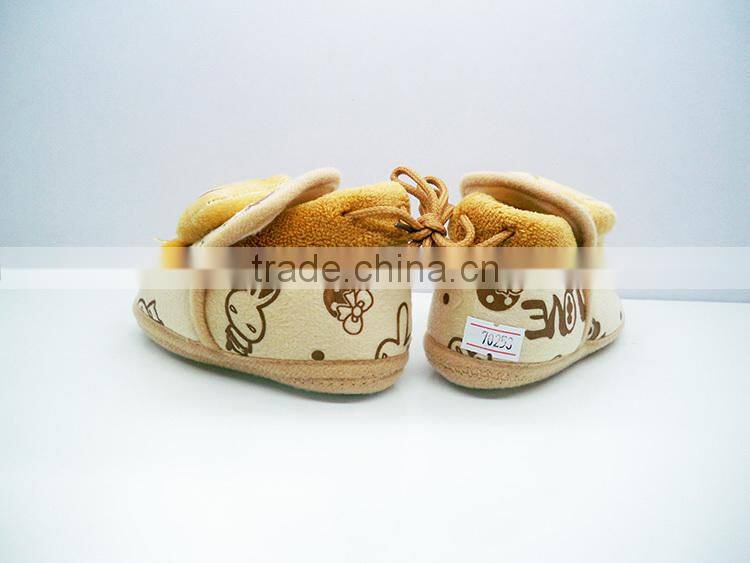 Babyfans Cotton Fabric With Cartoon Design Soft Baby Shoes