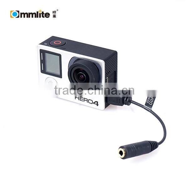 Commlite CoMica CVM-GPX 3.5mm Audio Cable Converter Microphone Cable Adapter for GoPro Hero 3/3+/4 Sporting Camera