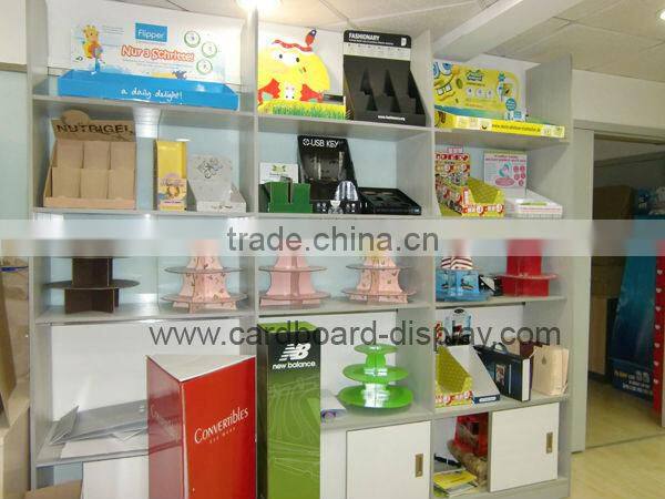 Corrugated Paper Cupcake Display Rack with Delicate Design Applicable to ARIEL Cupcakes or Other Brands