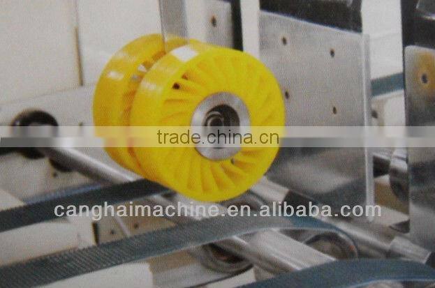 automatic glue machine / carton box folding and gluing equipment / auto folding and auto glueing