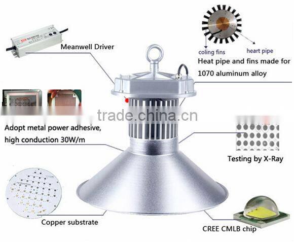 Industrial lighting 150w warehouse led high bay light made in China