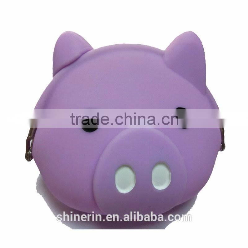 Piggy Coin Bank Wholesale Candy Jelly Silicone Purse Women's Fashion Coin Bag Wallet