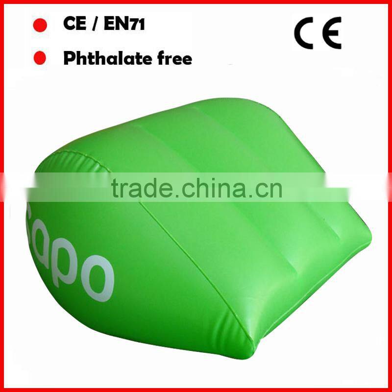Phthalate free pvc inflatable bath pillow custom printing for promotion