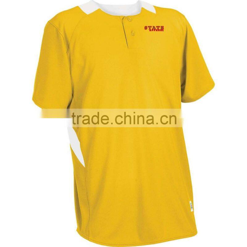 Two button placket Products baseball jerseys wholesale with two button baseball jersey