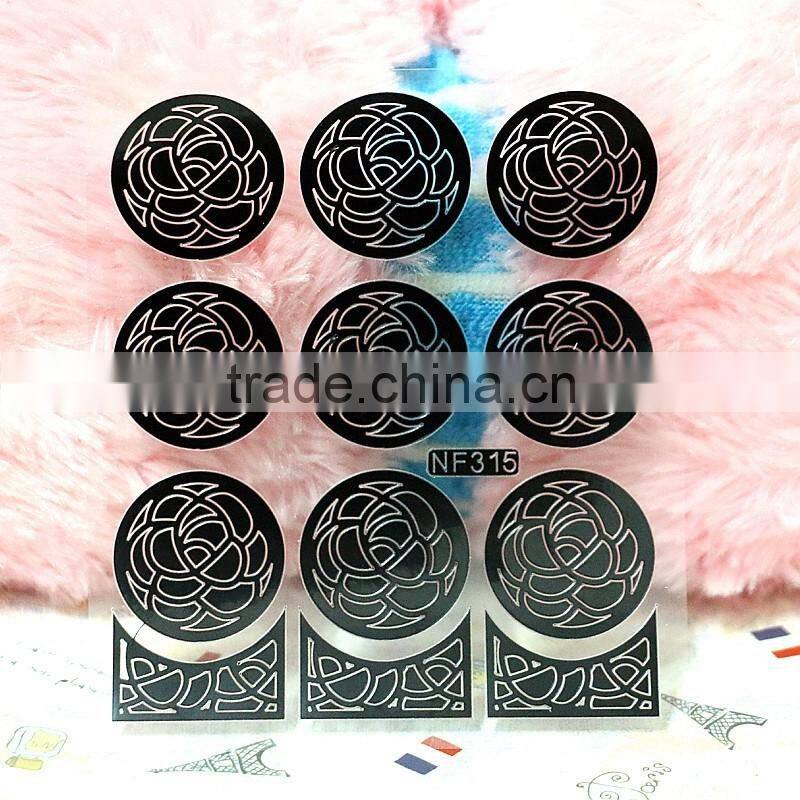 Nail Stencil Guide Vinyl Decal Sticker Sticker Hollow Tip Guides nail art stickers