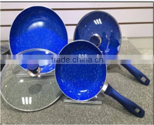 Powder coating cookware frying pan set