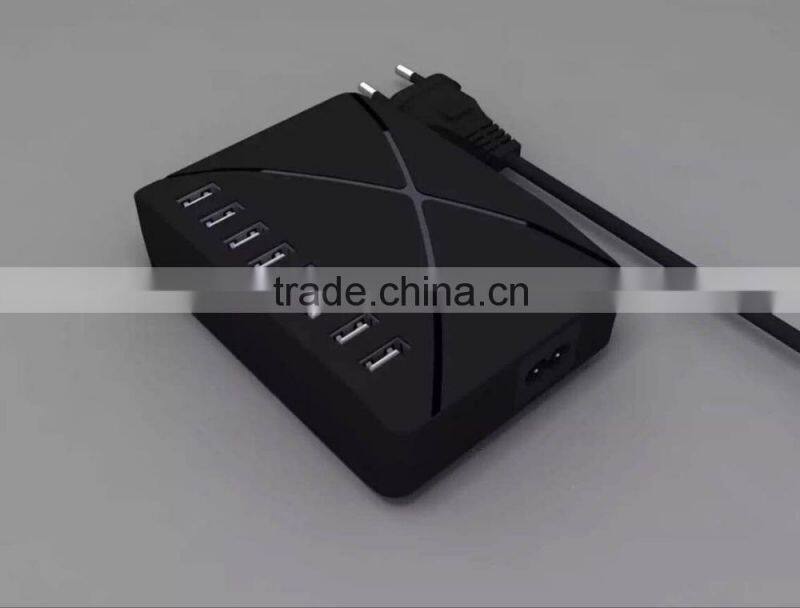 New Brand 2015 Top Selling 8 USB Port 5V 10A Output USB Charger Universal for Mobile Phone