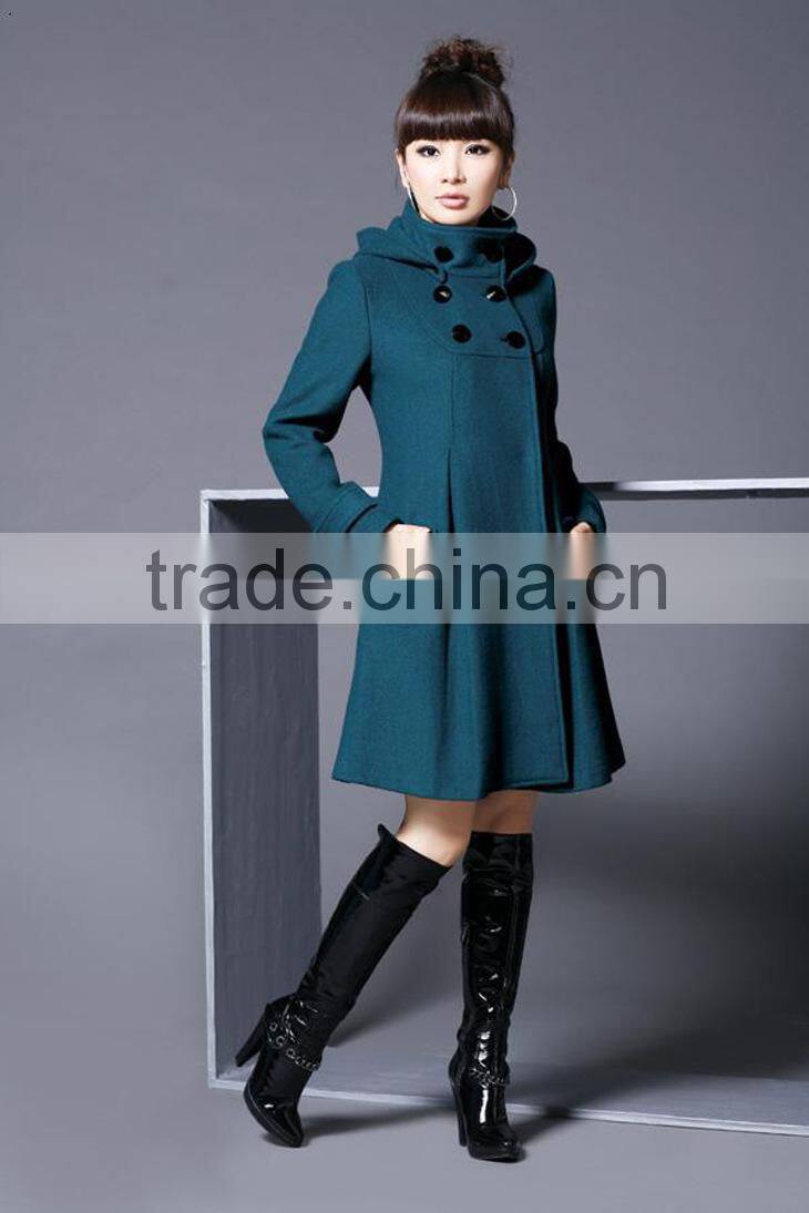 2014 Women's New Cotton-padded Slim MD-LONG Loose Coats Overcoats Parka