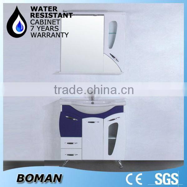 Hangzhou PVC Bathroom Cabinet with High Gloss Painting