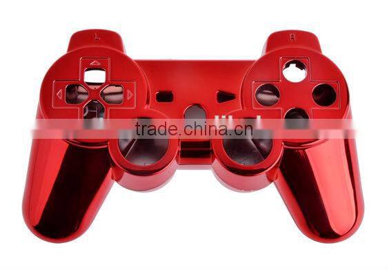 Custom Red Chrome Shell for PS3 Chrome Housing for Playstation 3 Controller Full Shell Plus Full set Buttons