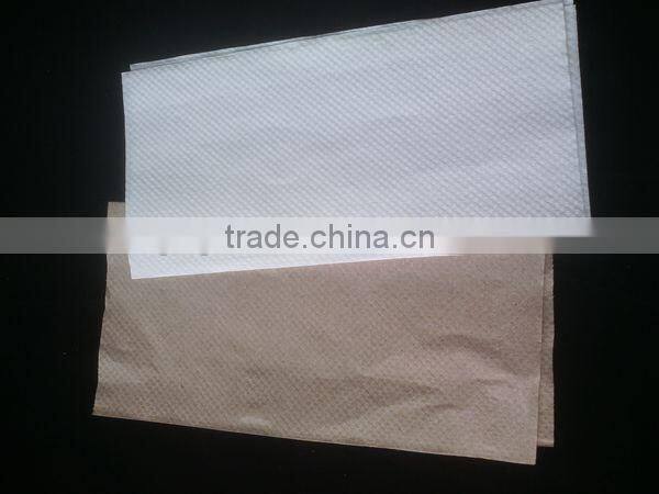 Virgin pulp interleaved paper towel/V interfold paper/Singlefold hand towel