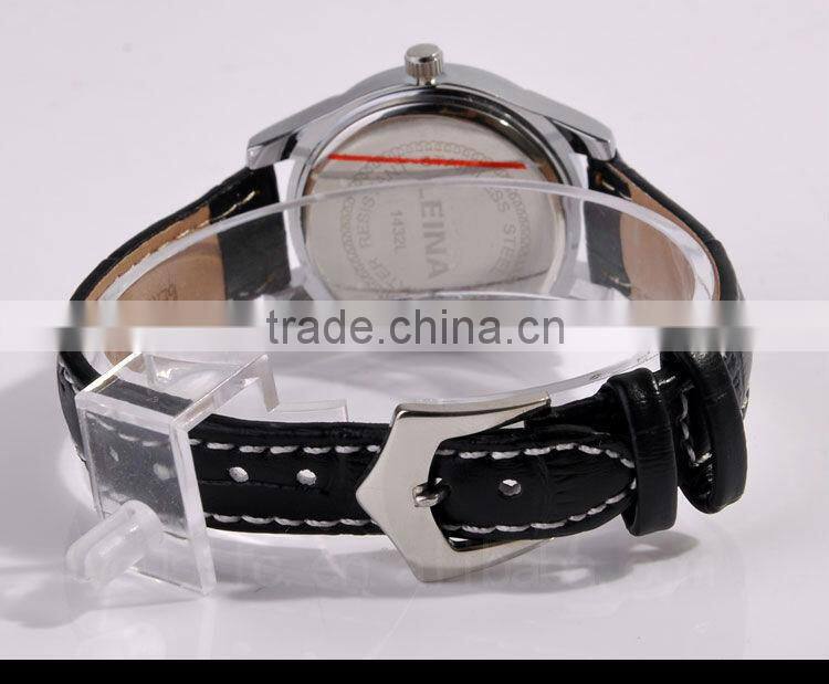 Luxury Automatic Leather Strap Women Wrist Watch Gift