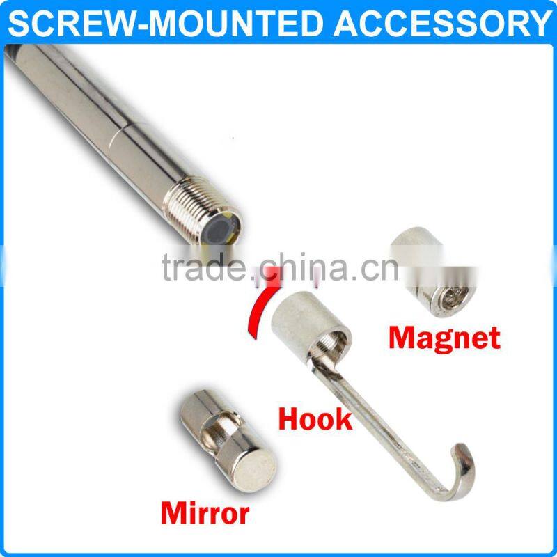 5.5mm 3.5" Endoscope 6X Zoom Borescope DVR 1m Video Recordable Inspection Camera