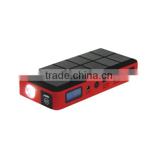 2015 on promotion CE FCC RoHS certification car jump start type super start jump starer portable lipo battery jump starter
