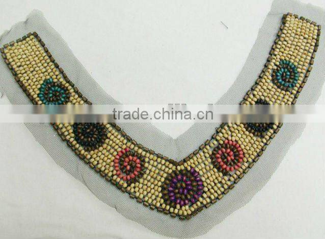 Beaded accessories embroidery neckline blouse neck designs