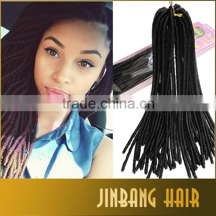 2016 new products fauxlocs 18inch synthetic hair soft crochet twist braid 2x havana mambo fauxlocs braid