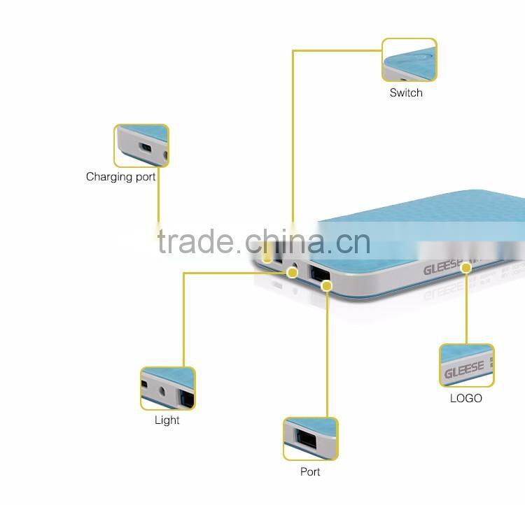 2016 Factory price 6000mah universal mobile cellphone power bank