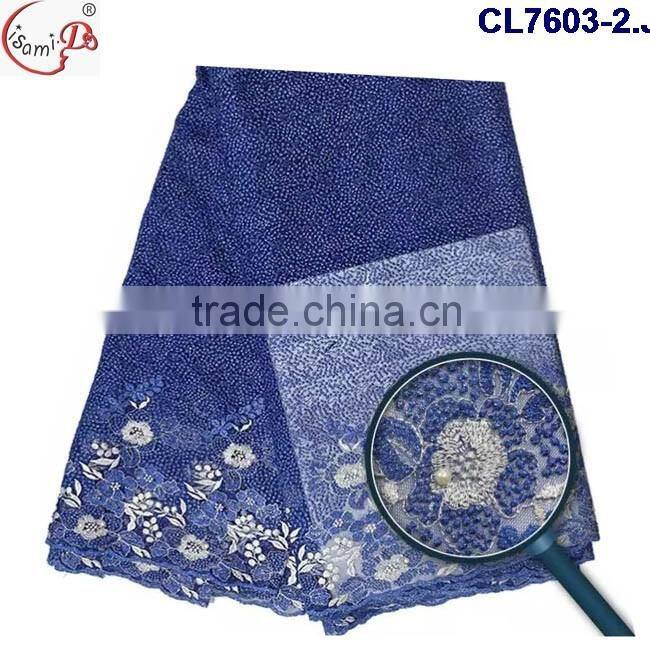 CL7603 Ladies dressing fabric net embroidery fabric design,tulle lace /french net lace fabric