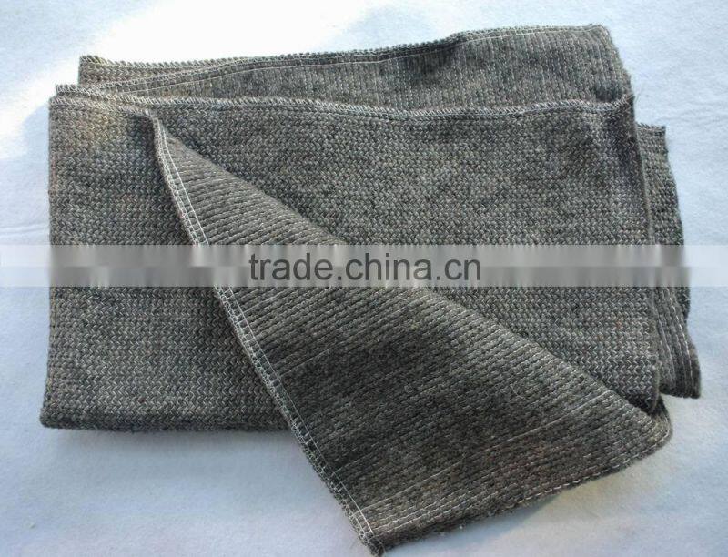 Grey color stitch bonded 50%polyester, 50%recycled cotton floor cleaning rags