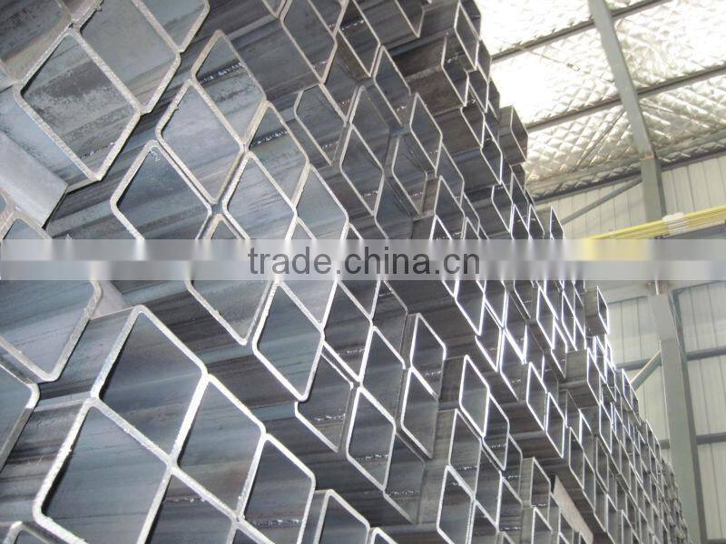 q235 black rectangular pipe with labs in our stock workshop