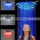 Temperature controlled colours handle shower with water saving function