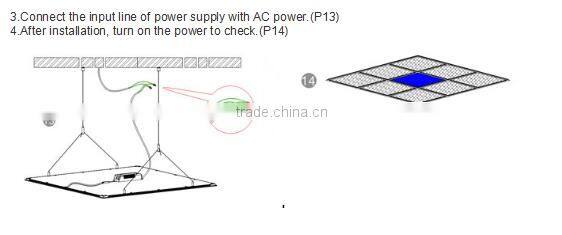 36W Warm White Cool White LED Panel Light 600x600 Square LED Panel Light