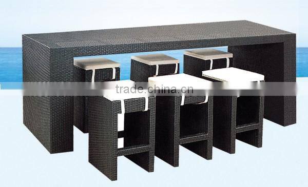 outdoor furniture PE rattan bar chair