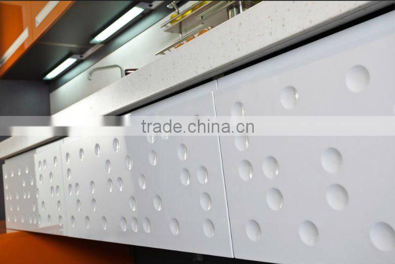 Bake painting kitchen cabinet orange mixed white