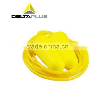 Deltaplus individually plastic bag of 2 with plastic cord foaming ear plugs