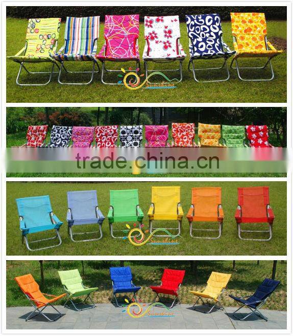 Fashion folding sun deck chairs/reclining beach chairs
