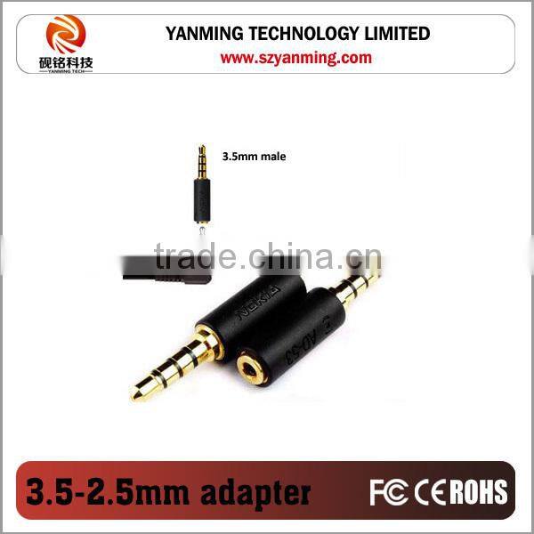 stereo jack 2.5mm to 3.5mm adapter headphone jack