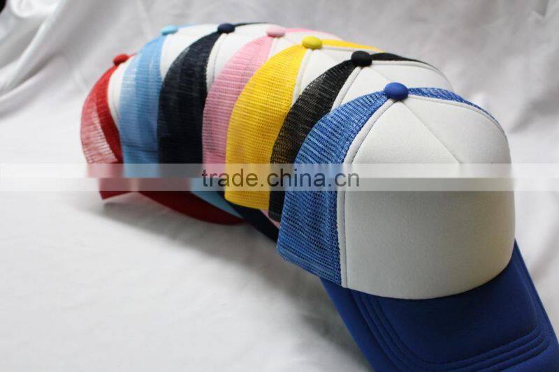 Sample free wholesale trucker caps no MOQ with different color matching