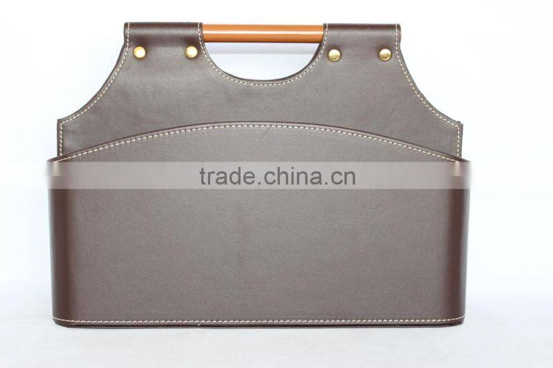 Faux Leather Storage Baskets for Sundries/ Decorative Cardboard storage basket